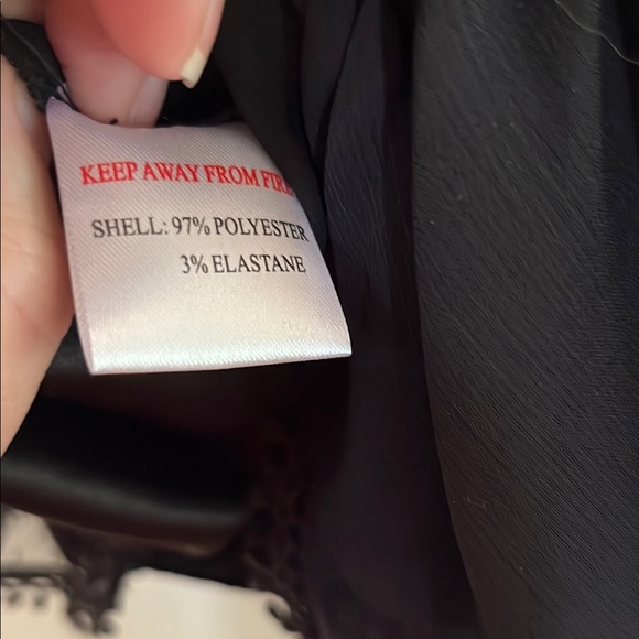 Casting Black Lace Ruffle Top - Picture 8 of 9